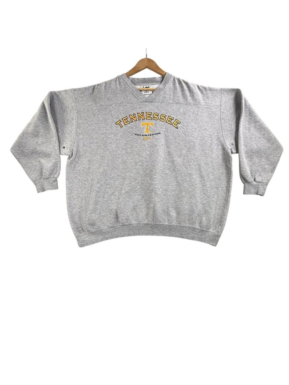 Vintage Tennessee Volunteers Sweatshirt Mens XXL Gray NCAA Football Lee Sport 90